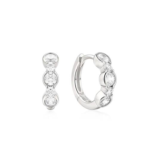  Wanderer - Créoles - Argent / Rhodié - Zircone